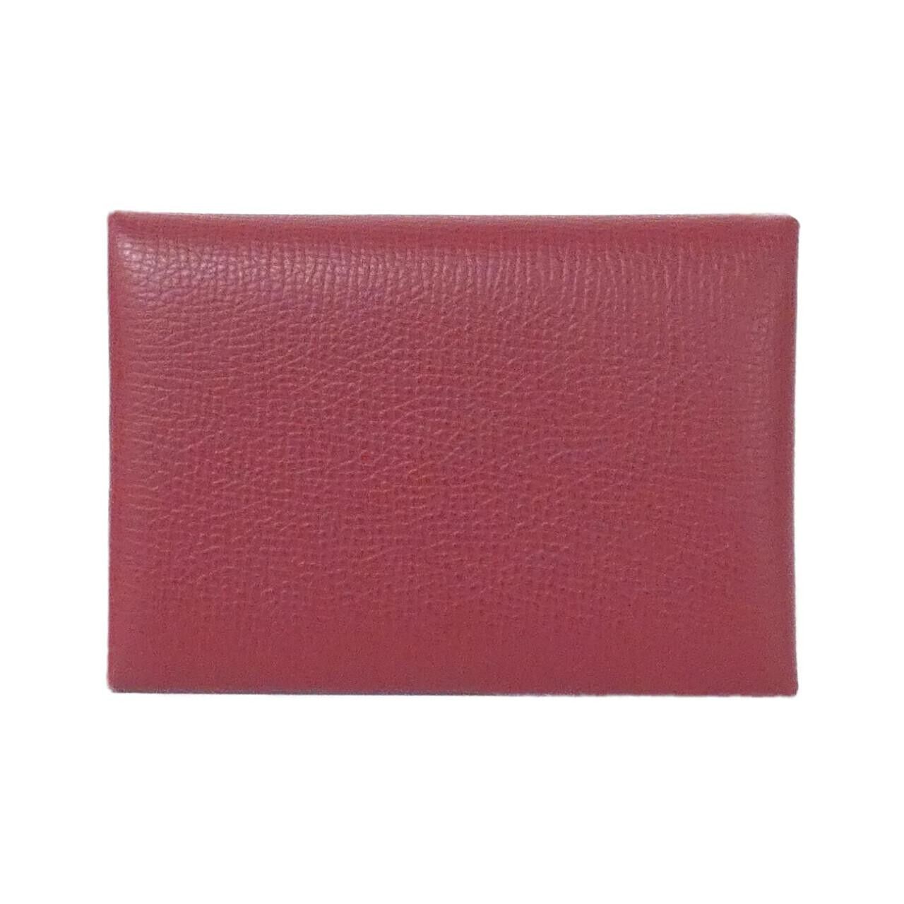 Hermes Hermes Hermès Calvi Duo Verso Epsom Coin Case Leather Coin Case Stamp U DUTY FREE for USA Size ONE SIZE - 1 Thumbnail