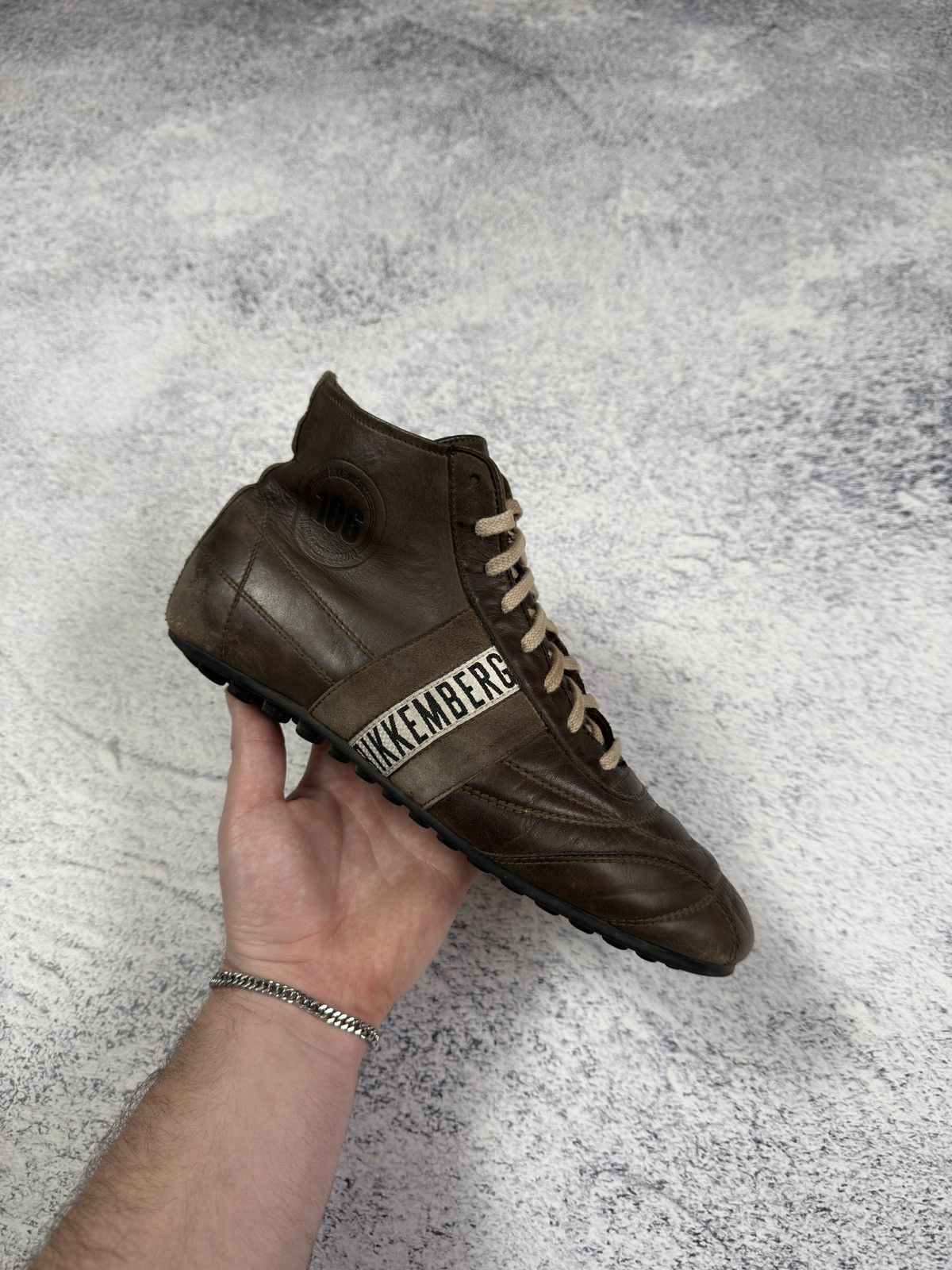 Dirk Bikkembergs RARE Dirk Bikkembergs Track & Field High Top Leather Sneaker Size US 8 / EU 41 - 5 Thumbnail