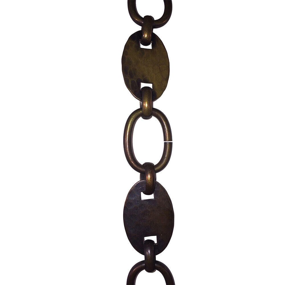 Yves Saint Laurent YSL Long Hammered Brass Mariner Link Necklace Size ONE SIZE - 2 Thumbnail