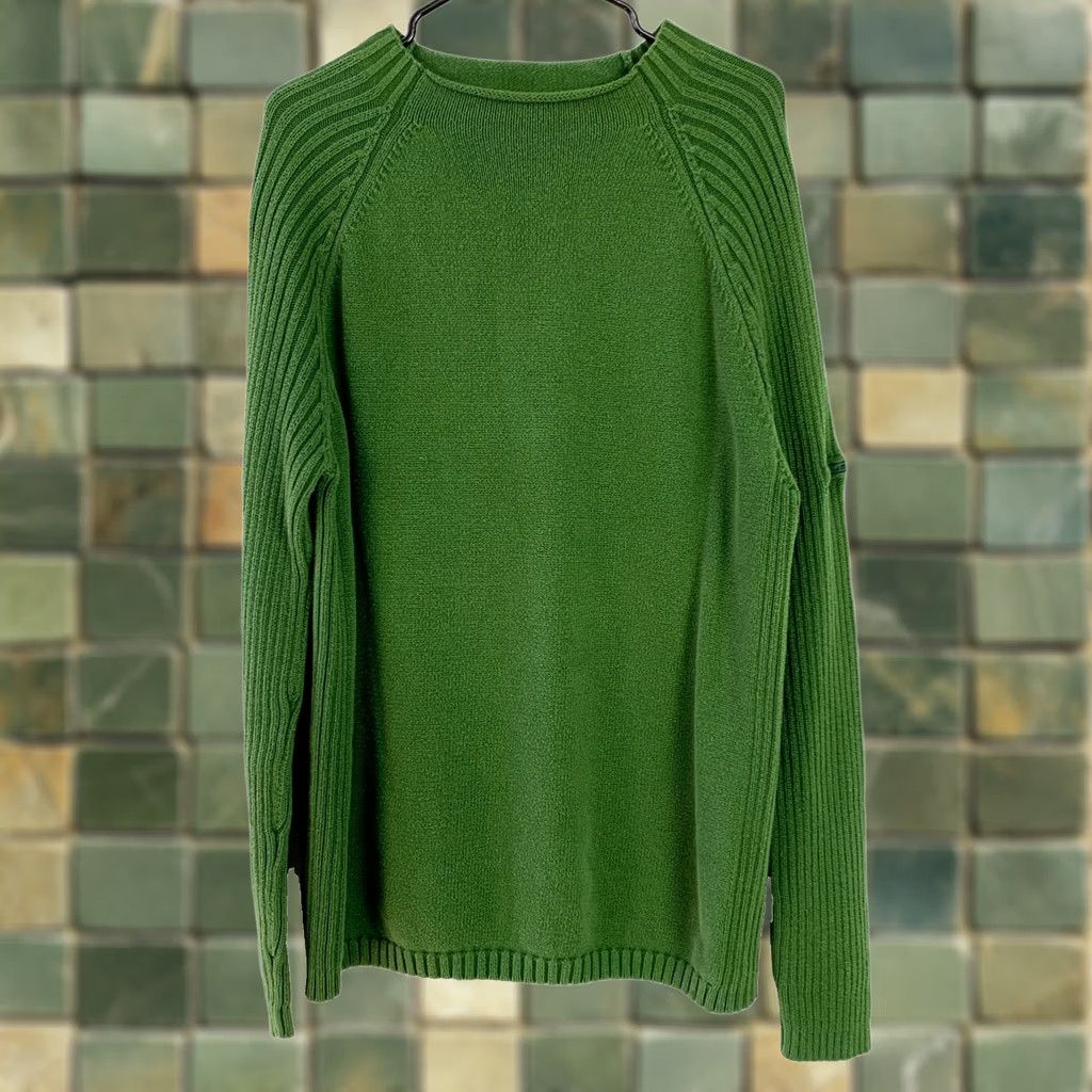 Polo Ralph Lauren VINTAGE Polo Ralph Lauren RL Polo Jeans Co Green Rollneck Ribbed Sleeves Sweater XL Cotton 1990s Mens Size US XL / EU 56 / 4 - 1 Thumbnail