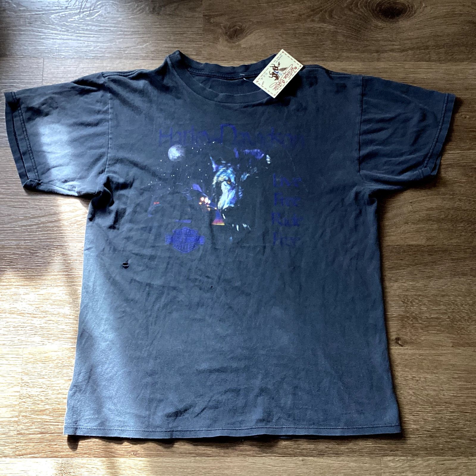 Harley Davidson Faded Harley Wolf Tee- Size Large Size US L / EU 52-54 / 3 - 1 Thumbnail