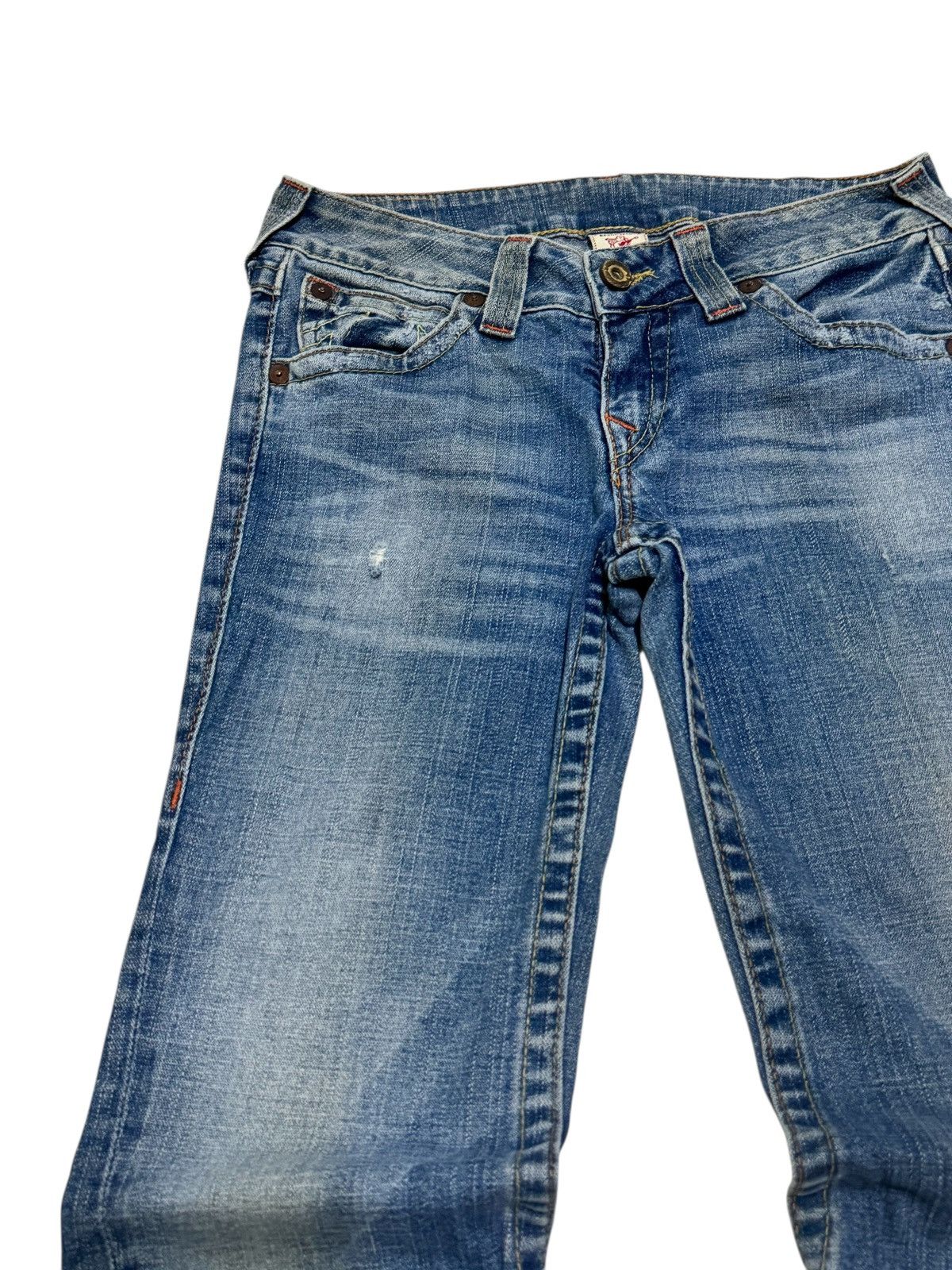 True Religion Y2K True Religion Flared Denim Signature Stitching Size US 29 - 4 Thumbnail