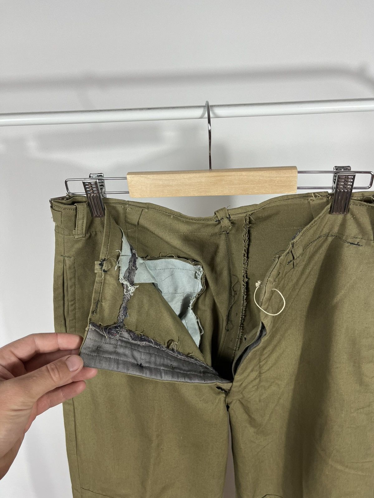Vintage Vintage Czechoslovakian Army Field Pants Olive Green C-3 Size US 31 - 8 Thumbnail