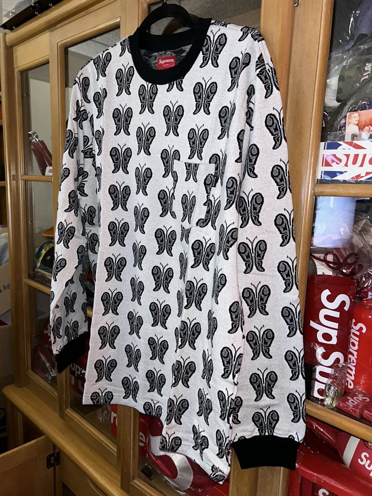 Supreme Supreme Butterfly Jacquard Top SS18 size Large NEW WITH TAGS Size US L / EU 52-54 / 3 - 2 Thumbnail