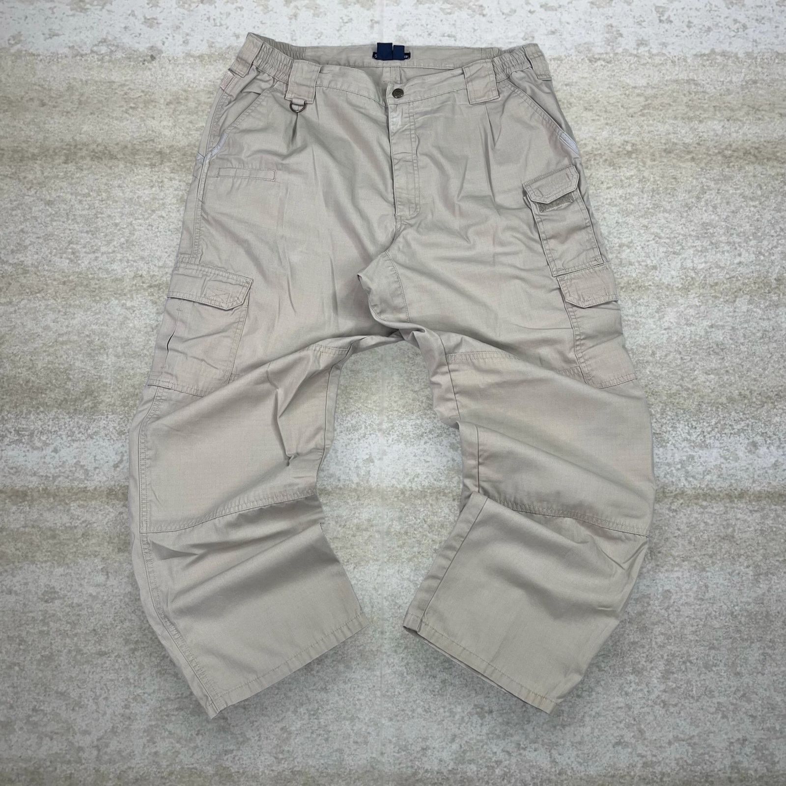 5.11 Vintage 90s 5.11 Tactical Pants 38x30 Baggy Tan Double Knees Size US 38 / EU 54 - 2 Thumbnail