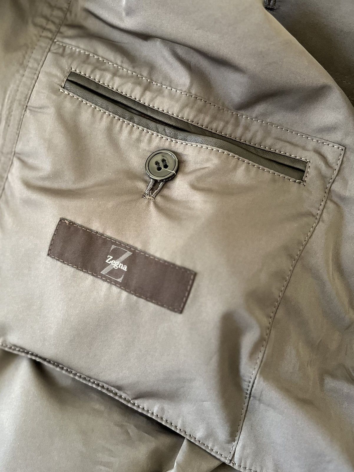 Designer × Z Zegna Z Zegna Lightweight Grey Belted Trench Coat Grey Size L Size US L / EU 52-54 / 3 - 4 Thumbnail