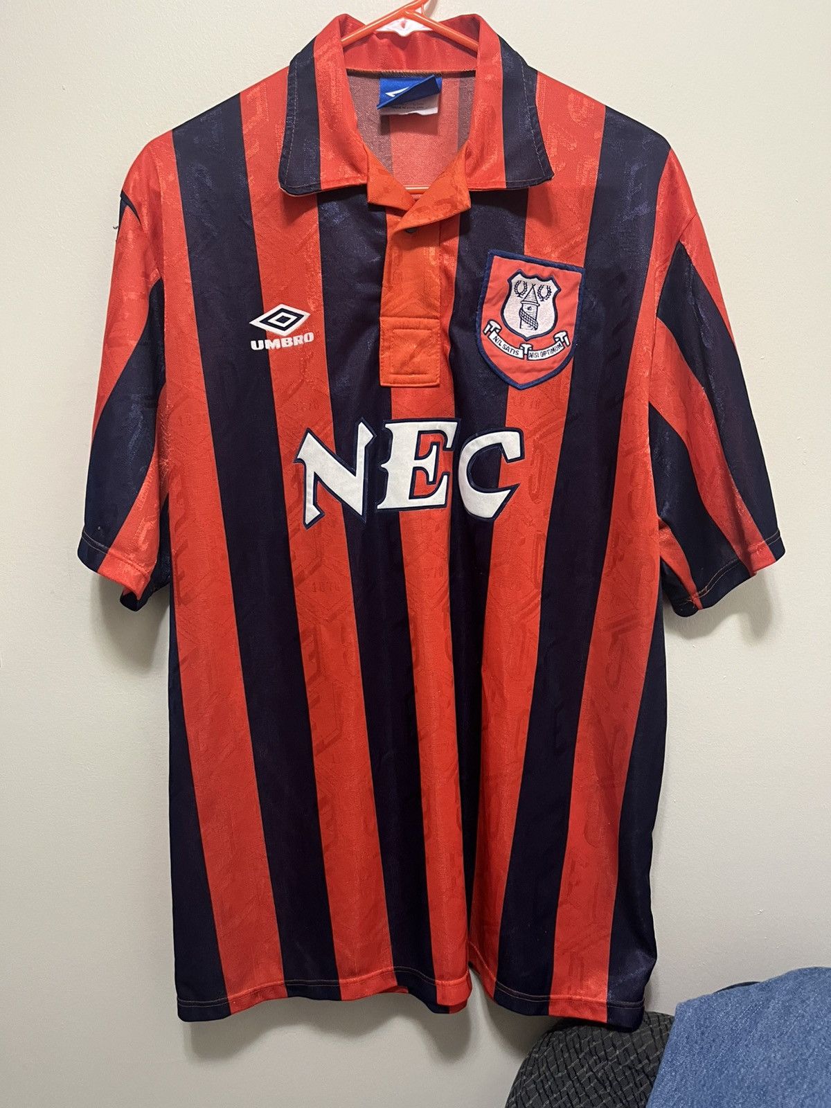 Umbro 1992-93 Everton Away Jersey Size US XL / EU 56 / 4 - 1 Thumbnail