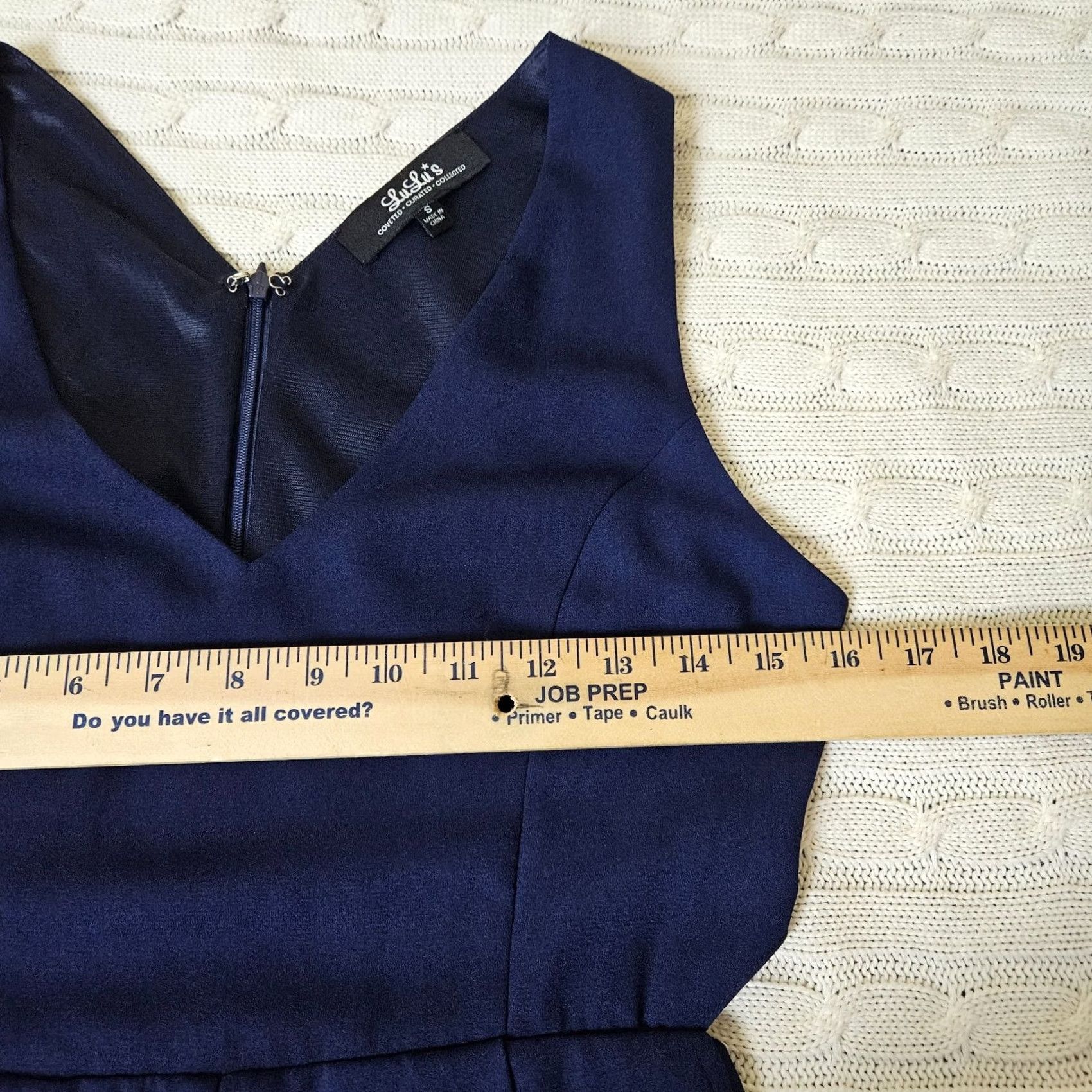 Lulus Lulus Women's V-neck Jumper S Blue Straight Leg Casual All Seasons Size S / US 4 / IT 40 - 7 Thumbnail