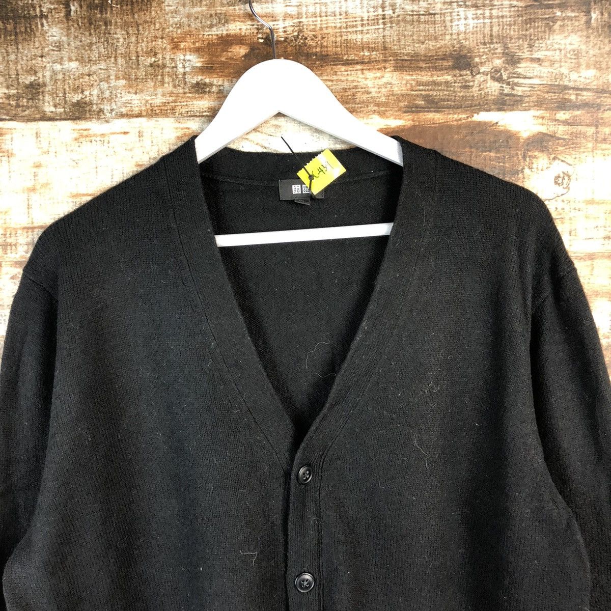 Uniqlo DL Uniqlo Black Mohair Cardigan Knitwear #C439 Size US XL / EU 56 / 4 - 4 Thumbnail
