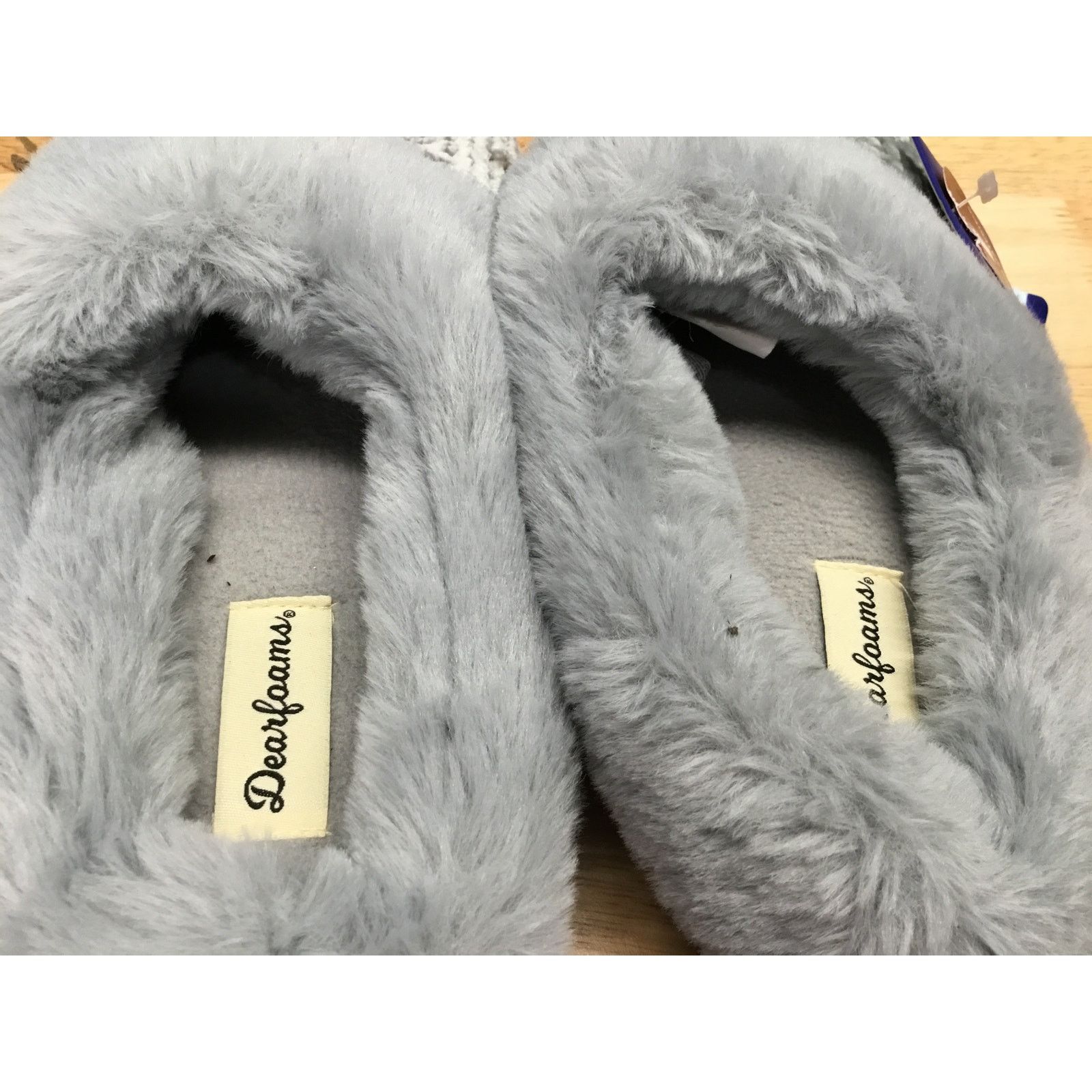 The Unbranded Brand Dearfoams Chenille Womens 8 Gray Claire Cable Knit Clogs Size US 8 / IT 38 - 4 Thumbnail