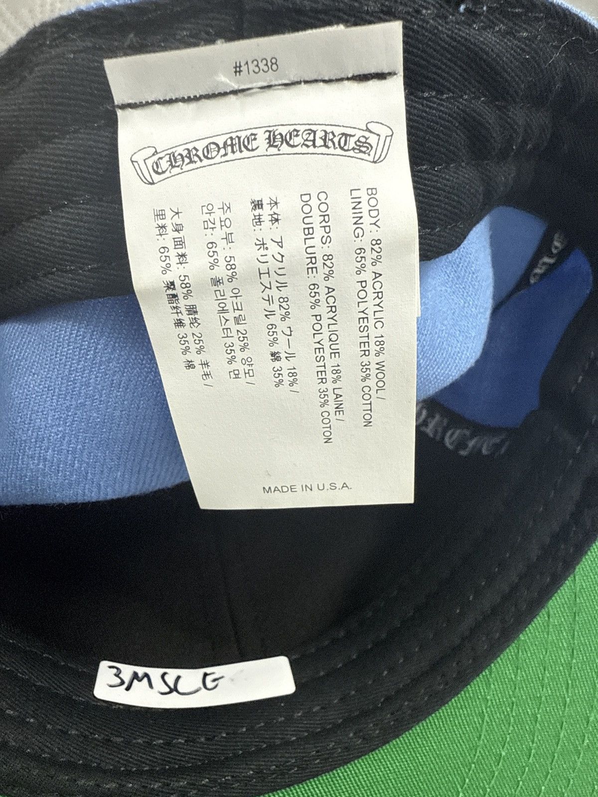 Chrome Hearts CHROME HEARTS VINE HEART FITTED HAT BLUE Size ONE SIZE - 8 Thumbnail
