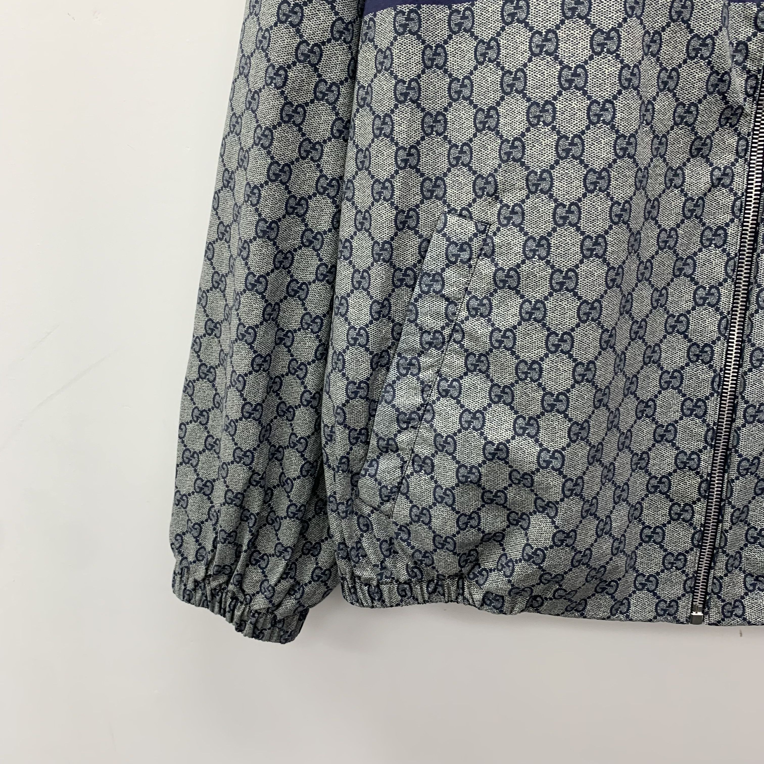 Gucci Gucci Cotton Zip-Up Jacket with Logo Jacquard (Size S) Size US S / EU 44-46 / 1 - 5 Thumbnail