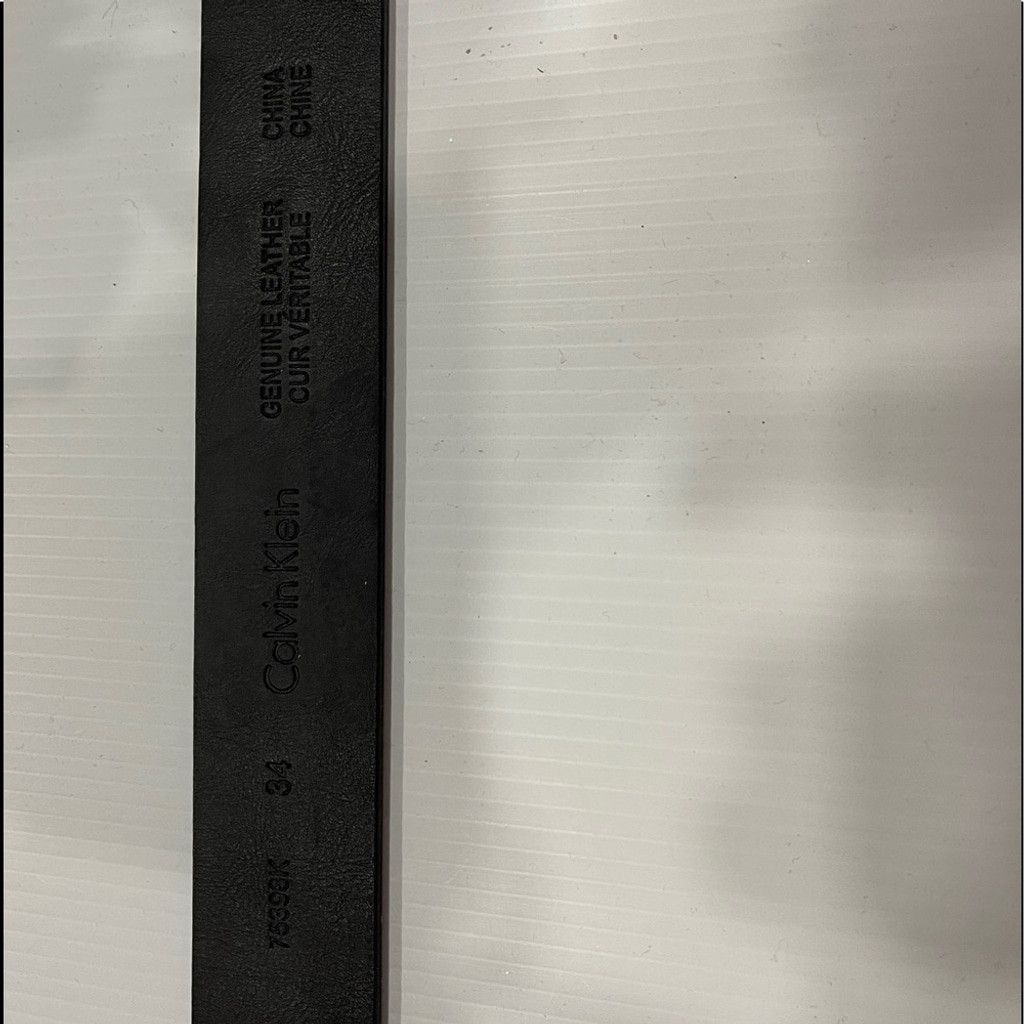 Calvin Klein Calvin Klein real Black leather Belt Size 34 Size 34 - 5 Thumbnail