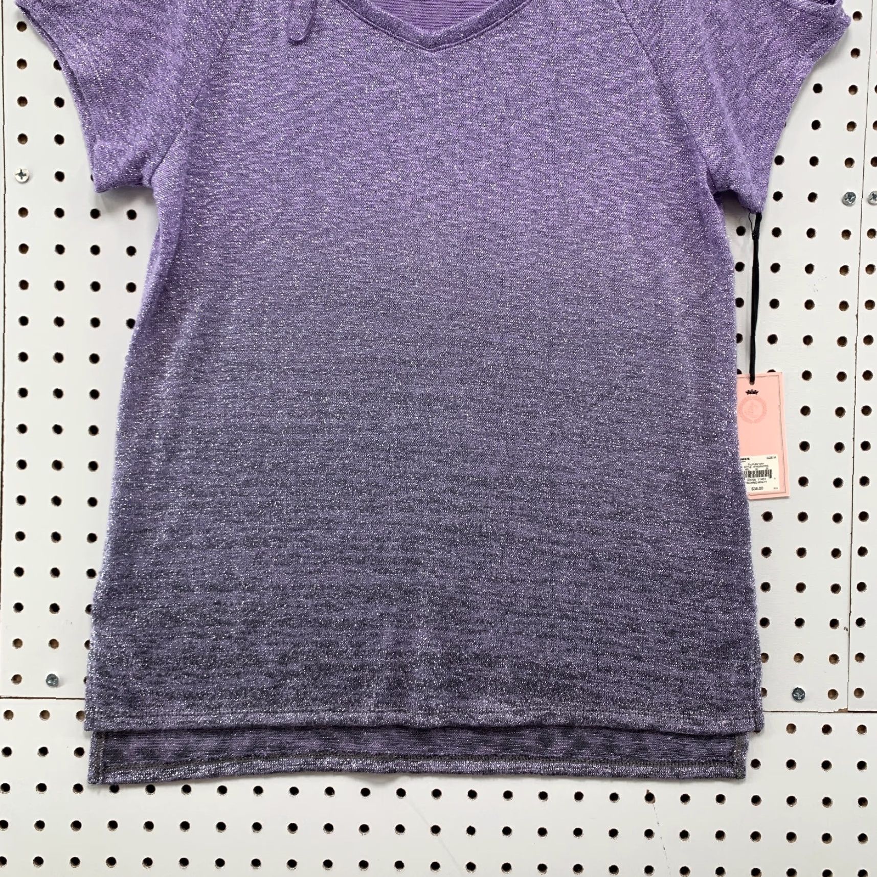 Juicy Couture VINTAGE Juicy Couture T-Shirt Womens Medium V-Neck Purple Gradient Short Sleeve Basic NWT Womens Size M / US 6-8 / IT 42-44 - 6 Thumbnail