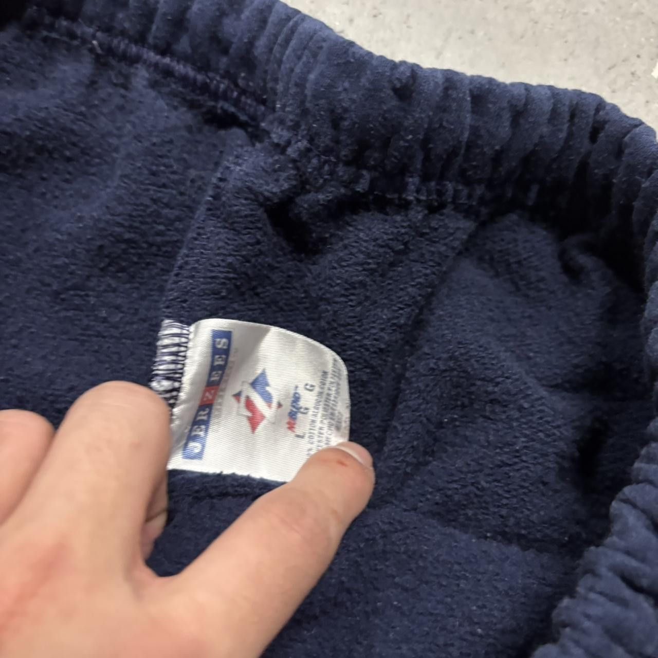 Japanese Brand × Vintage Crazy Vintage Y2K/2000s Baggy Navy Blue Skater Essential Sweatpants! Size US 32 / EU 48 - 6 Thumbnail