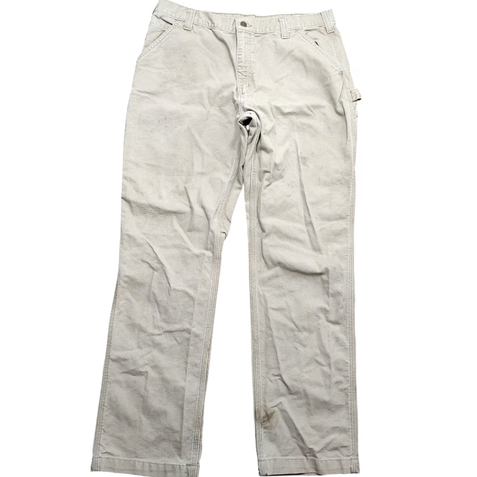 Carhartt VINTAGE Carhartt Pants Carpenter Canvas Brown 36x32 Men Regular Straight Work Pants 90s Grunge USA Size US 36 / EU 52 - 2 Thumbnail