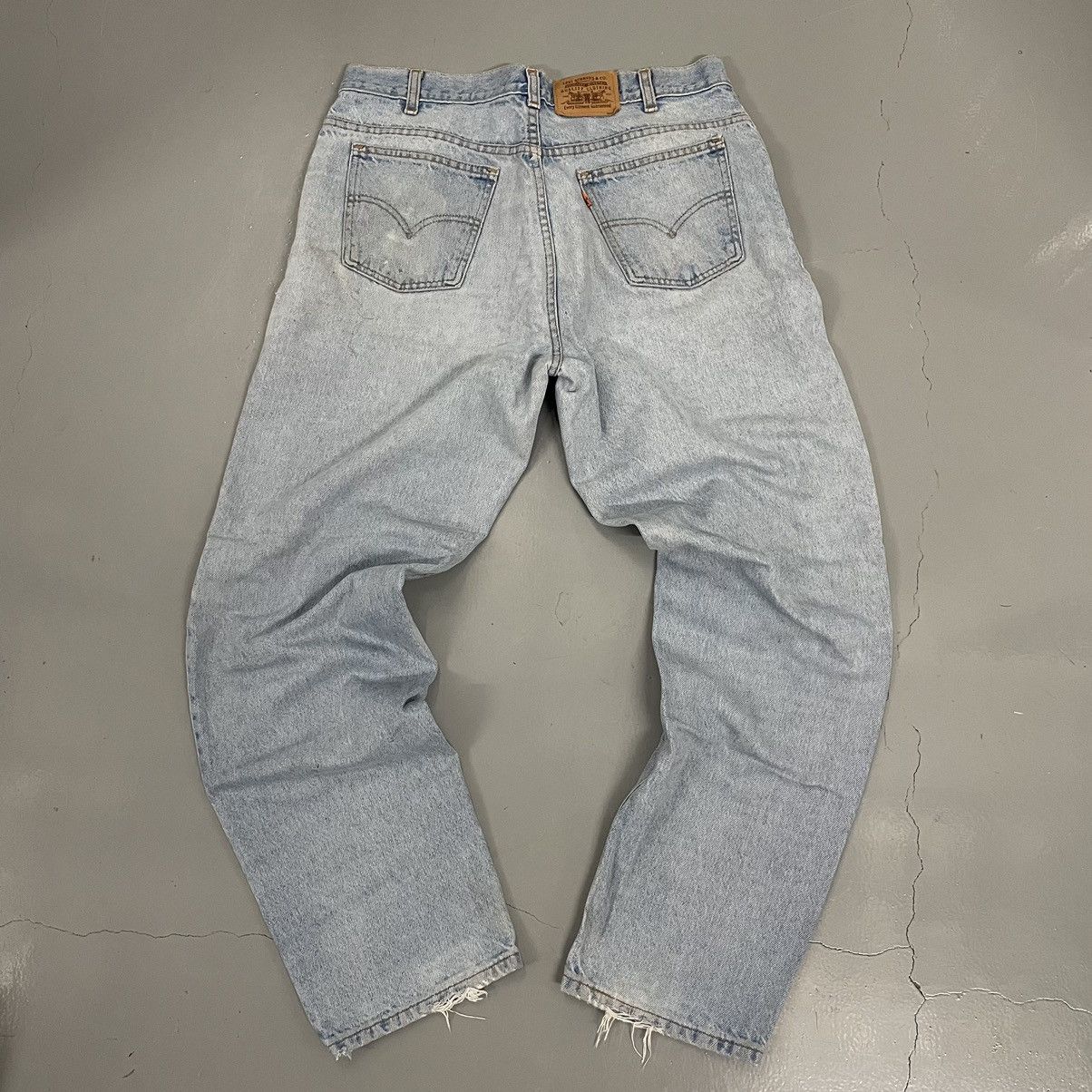 Levi's × Vintage Crazy vintage 90s Levi’s baggy orange tab wide leg denim Size US 34 / EU 50 - 1 Thumbnail