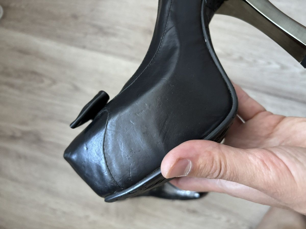 New Rock New Rock Black Platform Heels with Bow EU 40 Size US 9 / IT 39 - 24 Thumbnail