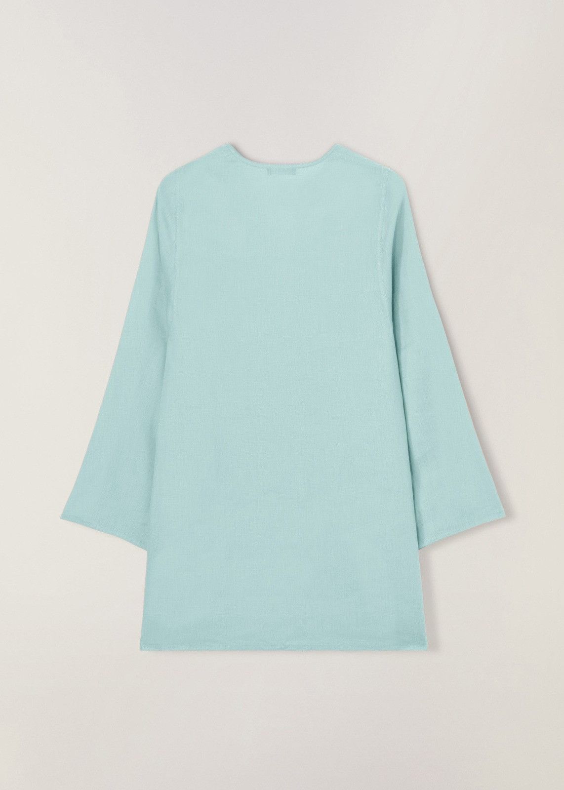 Loro Piana o1srvl11e1224 Delhia Solaire Blouse in Light Blue Size M / US 6-8 / IT 42-44 - 2 Thumbnail
