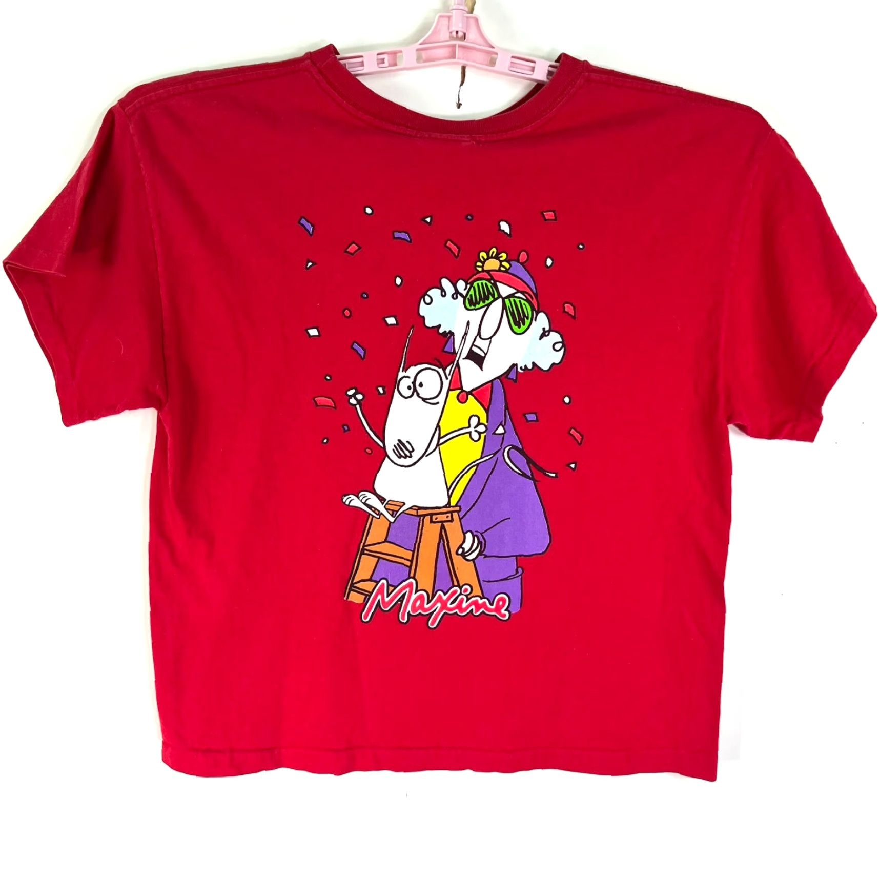 Vintage VINTAGE? No, not vintage. Maxine Proud To Be American Shirt Womens Size L Red 2 Sided Jerry Leigh Graphic Tee Size L / US 10 / IT 46 - 4 Thumbnail
