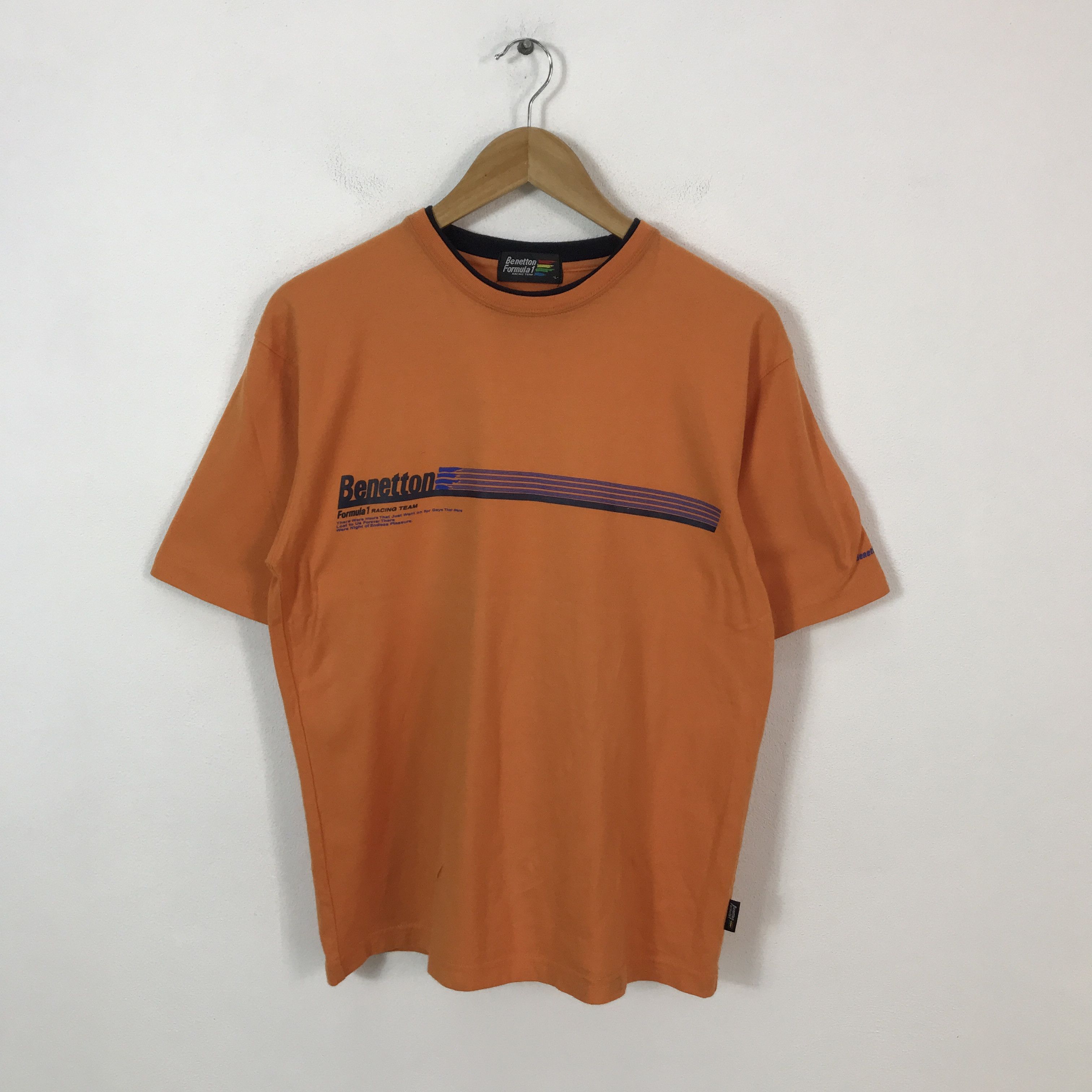 Benetton benetton formula 1 racing team tshirts Size US L / EU 52-54 / 3 - 2 Thumbnail