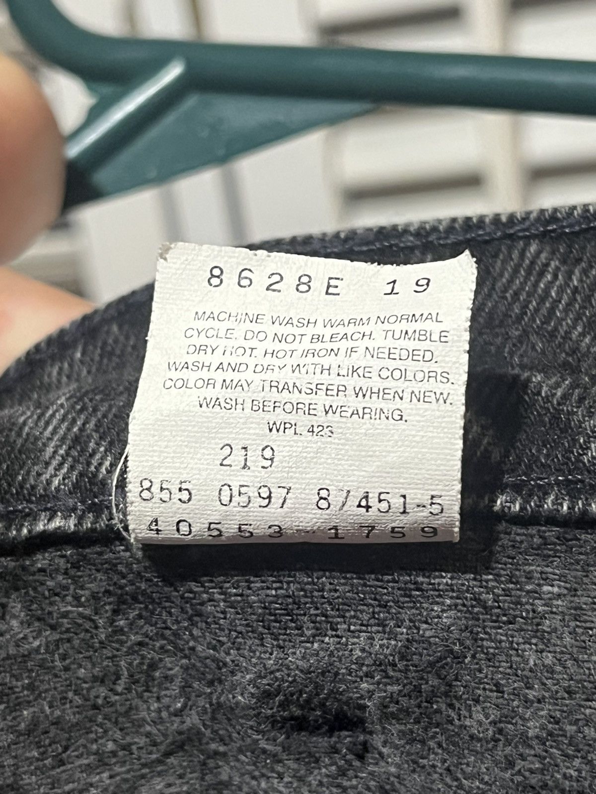 Levi's 90s Levis 554 Faded Black Paper Tag Rare XXL Denim Jeans Size US 44 / EU 60 - 9 Thumbnail