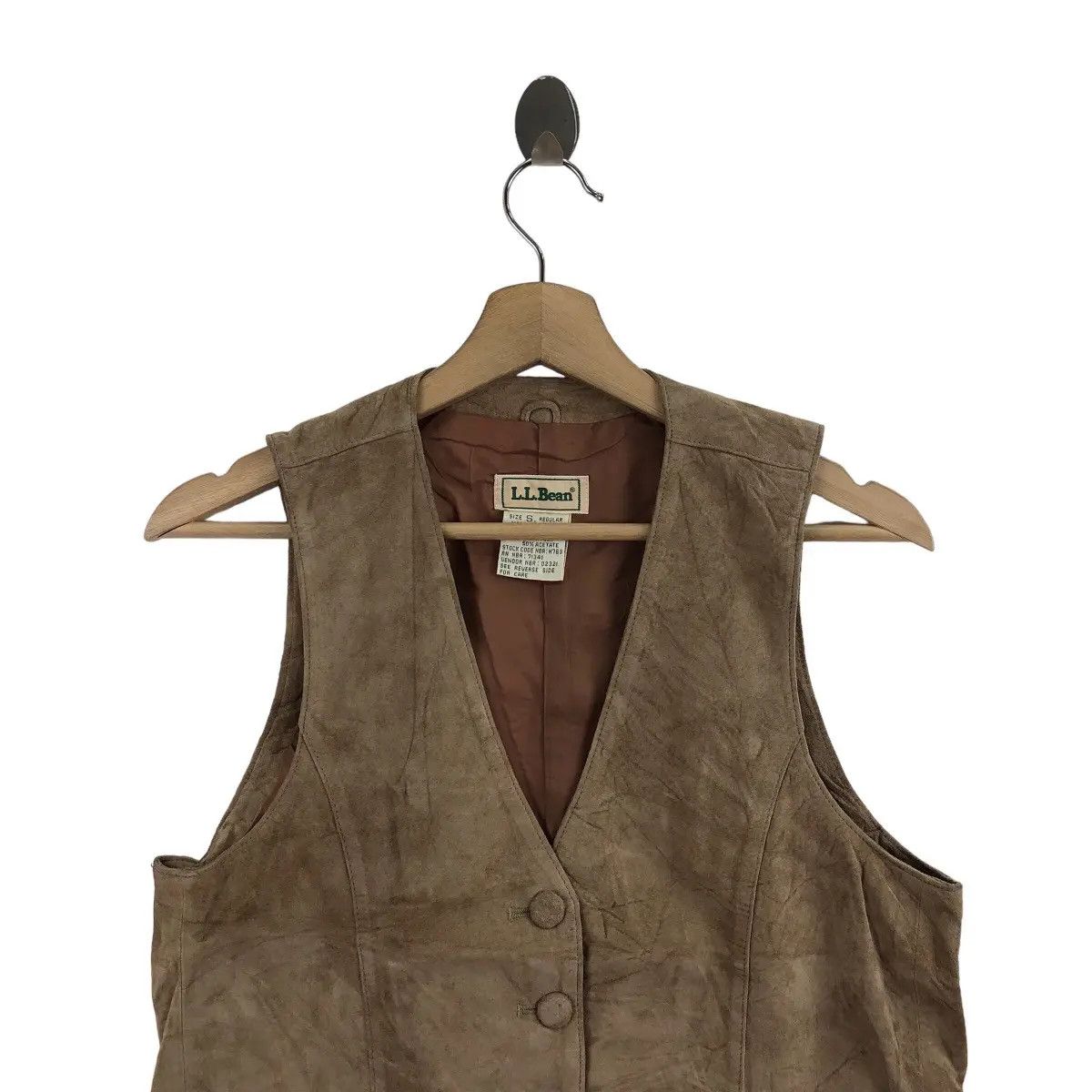 L.L. Bean Vintage 80’ L.L BEAN Genuine Leather Outdoor Vest Jacket Size S / US 4 / IT 40 - 2 Thumbnail