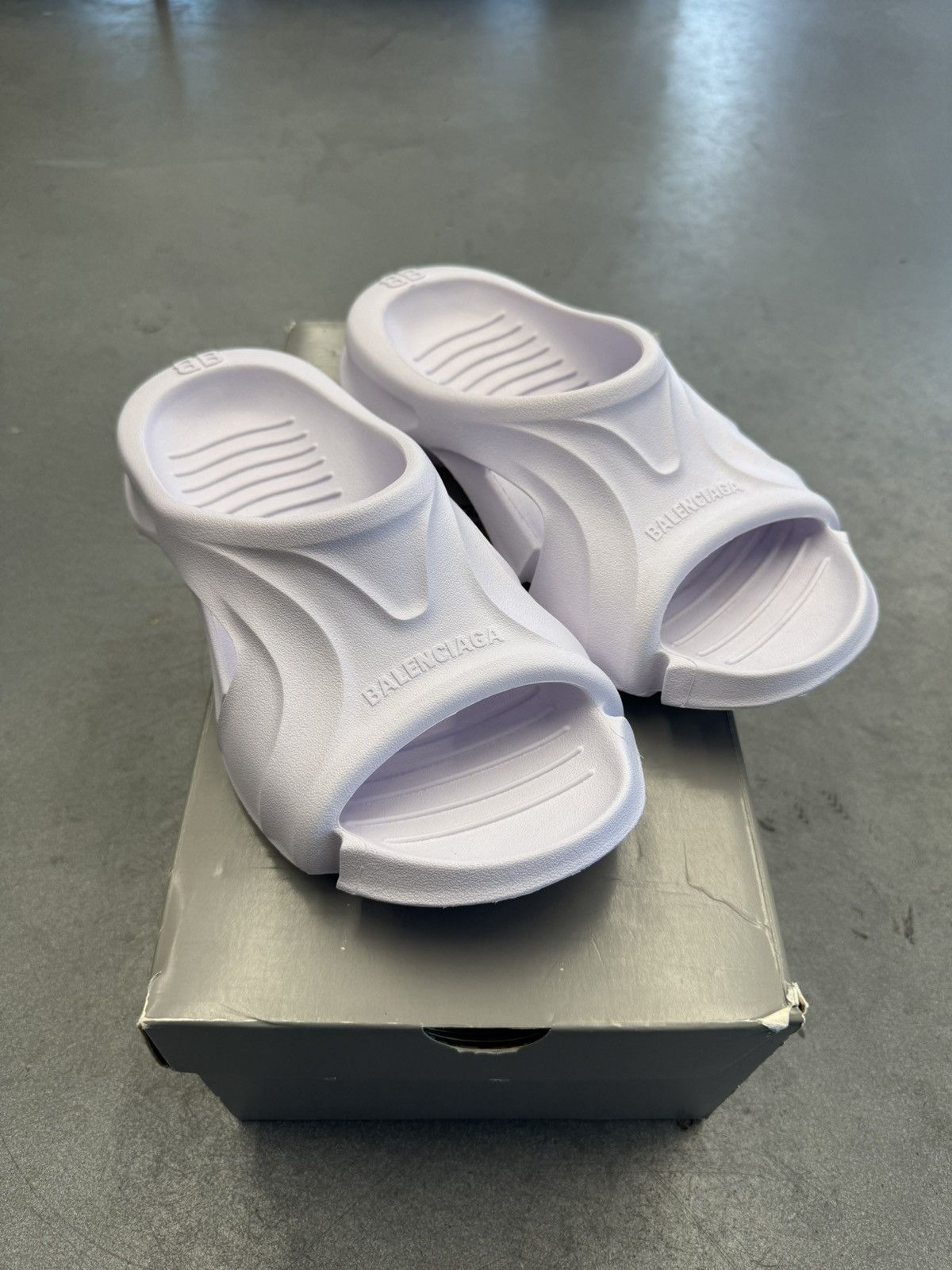 Balenciaga Balenciaga Mallorca Transparent Dual-Buckle Slide 