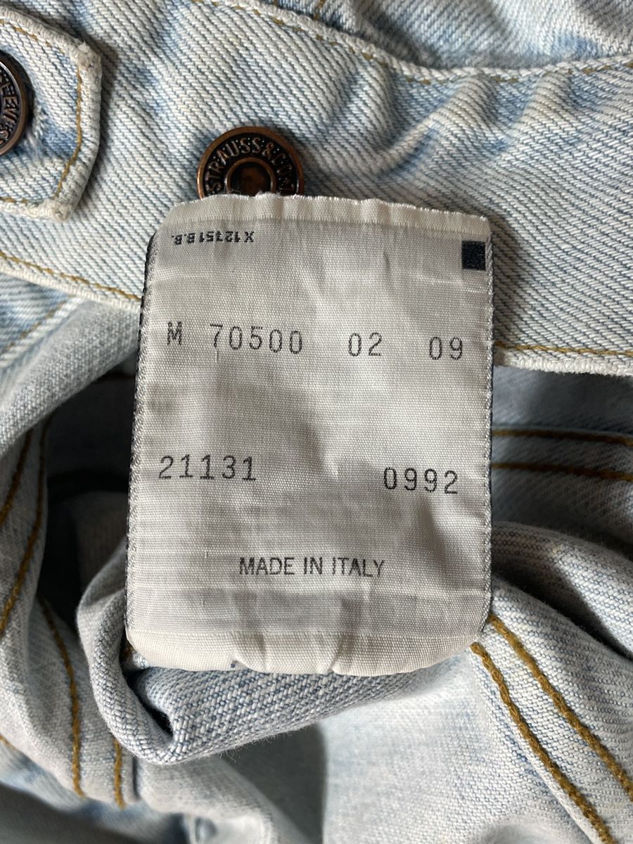 Levi's 🔥Offers🔥Levis Vintage Y2K Denim Jacket Rare Baby Blue Size XS / US 0-2 / IT 36-38 - 9 Thumbnail