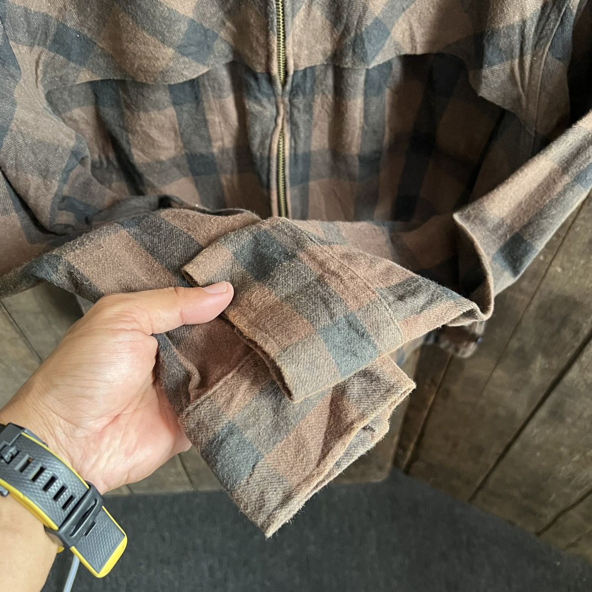 Vintage × Woolrich Woolen Mills Vintage Woolrich Checkered Zipper Jacket Size US M / EU 48-50 / 2 - 7 Thumbnail