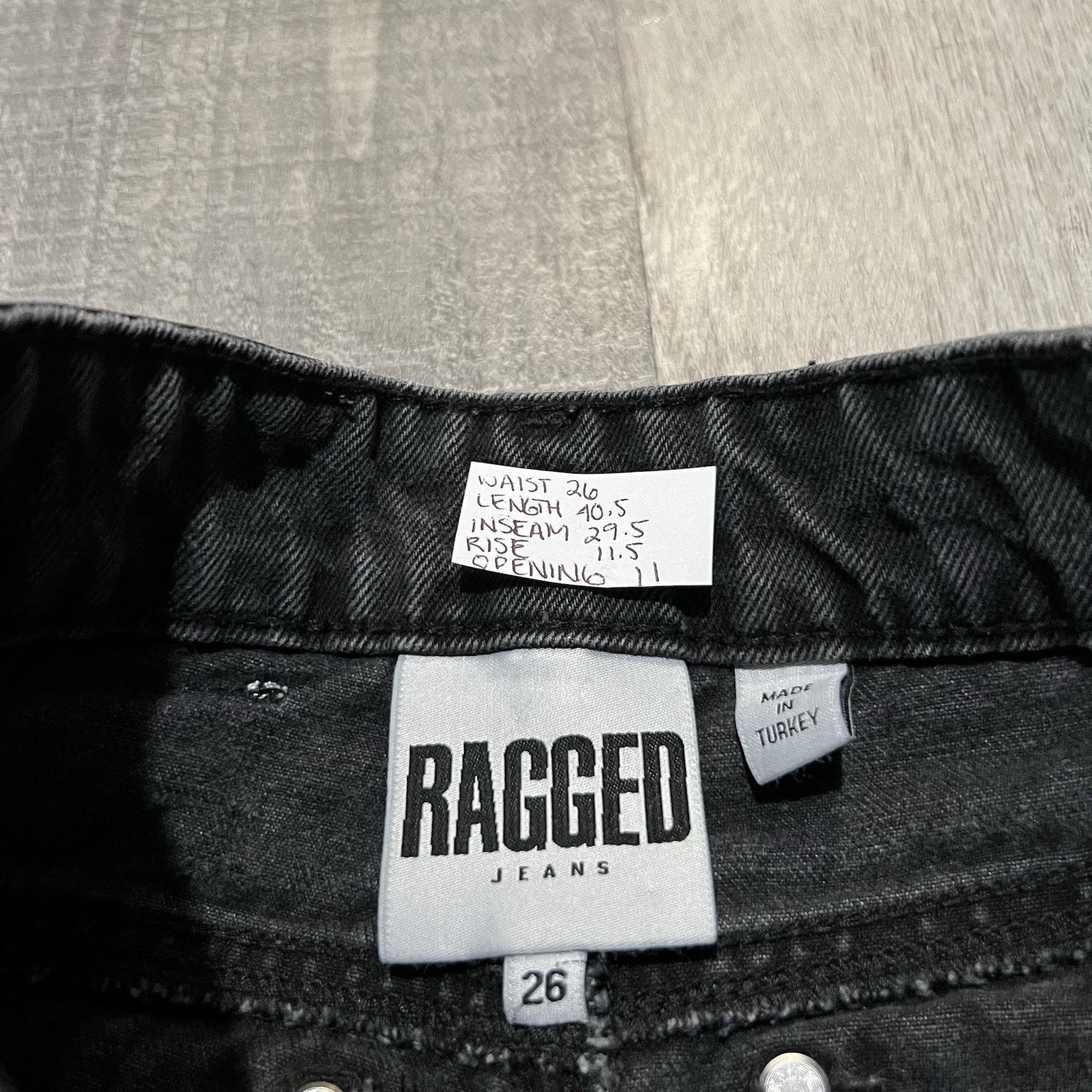 Other Ragged Jeans Womens 26 Wide Leg Distressed High Rise Flared Size 26" / US 2 / IT 38 - 6 Thumbnail