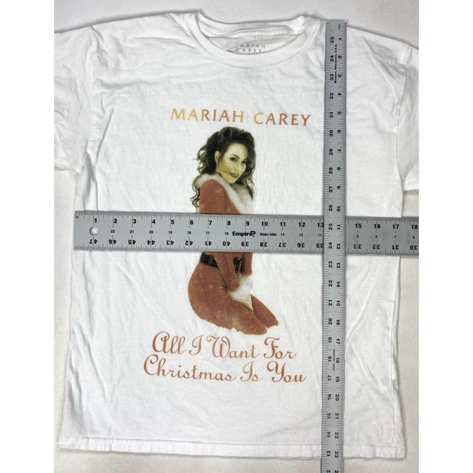 Vintage Mariah Carey All I Want For Christmas Is You Graphic Shirt Women Small Music Size S / US 4 / IT 40 - 5 Thumbnail