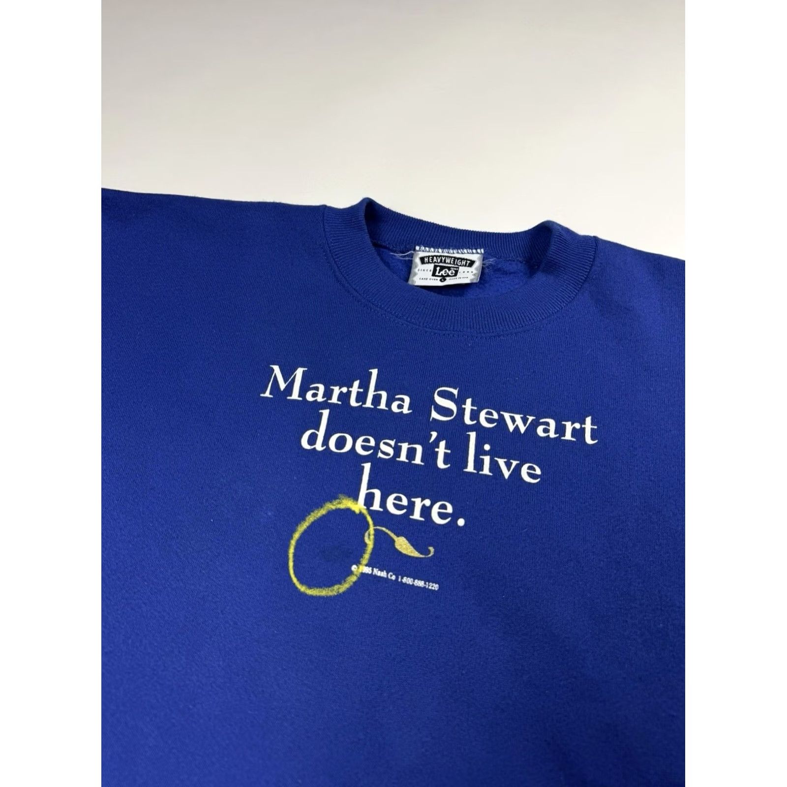 Vintage VINTAGE Martha Stewart Doesn’t Live Here Crewneck Sweatshirt L Blue Unisex Adults Sweatshirt Size US L / EU 52-54 / 3 - 6 Thumbnail