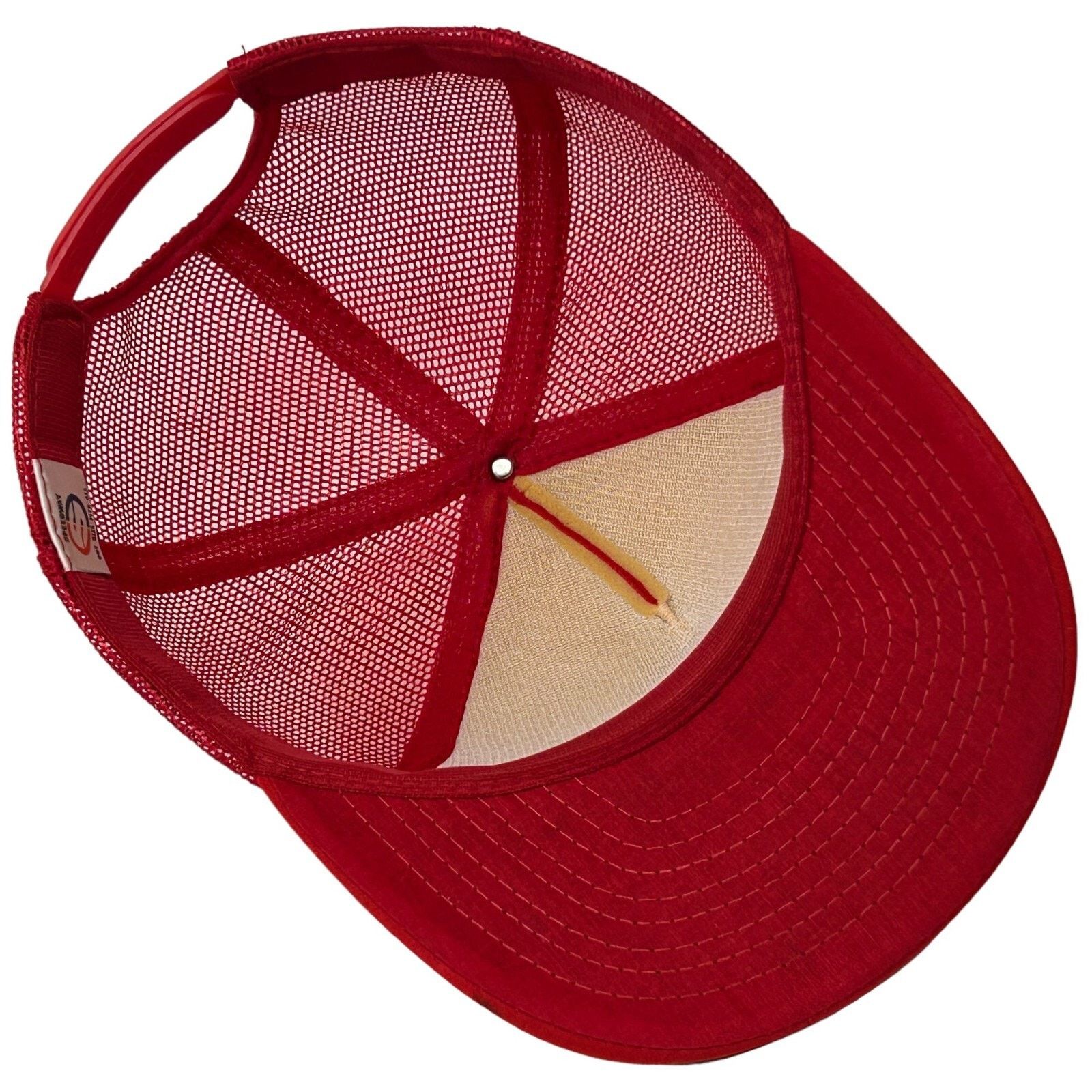 Vintage Vintage 80s Oak Tree Manor Trucker Hat Baseball Cap Red Size ONE SIZE - 4 Thumbnail