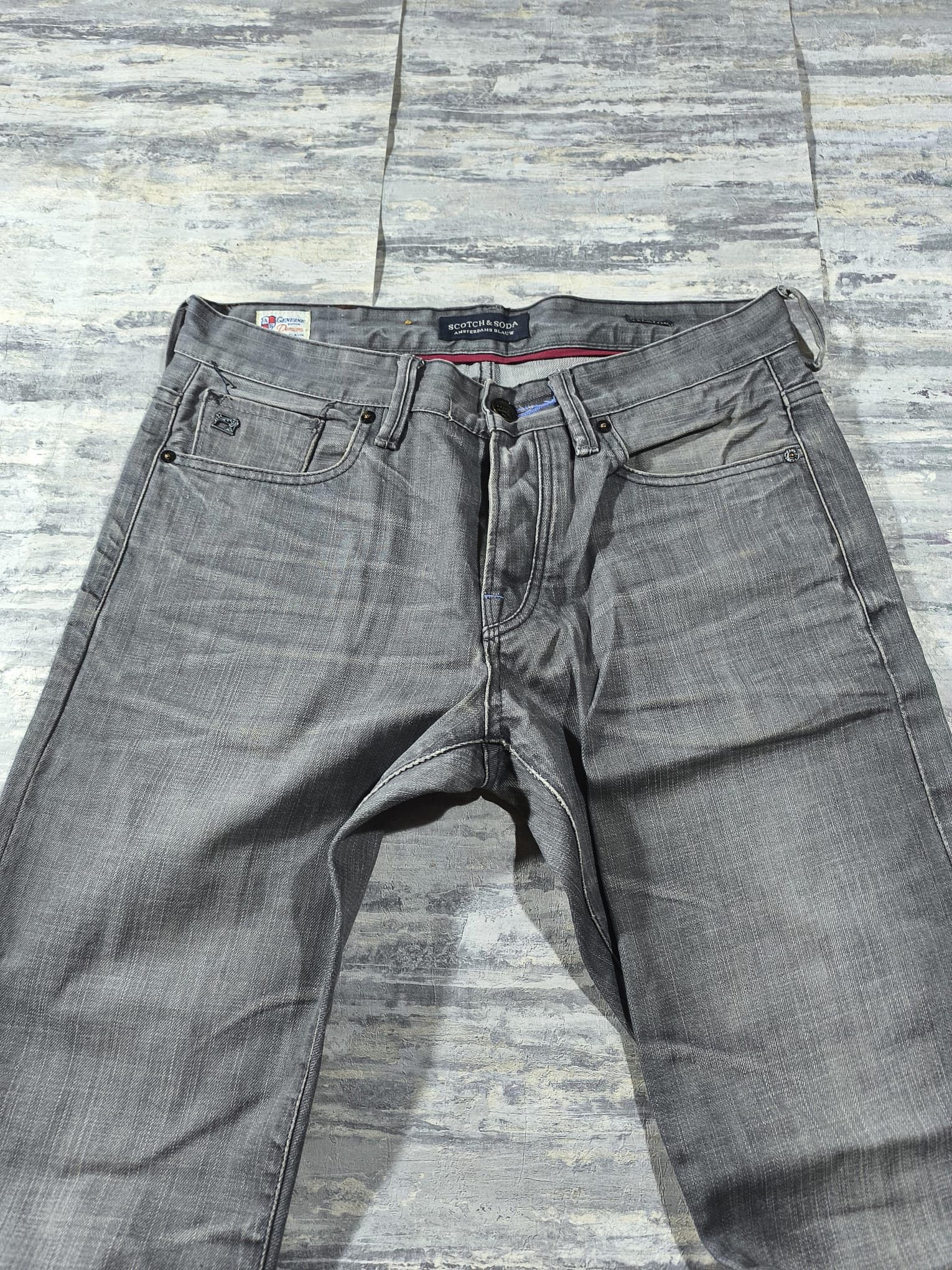 Other HEDI SLIMANE WAXED CLAWMARKS LIGHT GREY DISTRESSED JEANS Size US 34 / EU 50 - 13 Thumbnail
