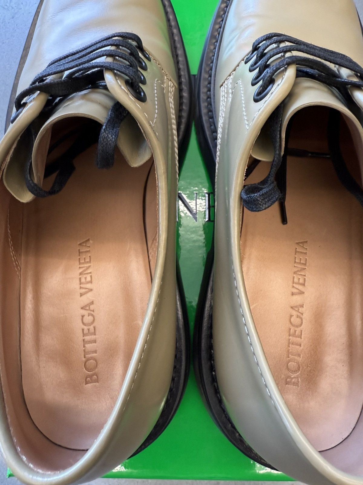 Bottega Veneta Bottega Veneta BV Level Lace Up Tokyo Brush Calf Derbys Size US 10 / IT 40 - 6 Thumbnail