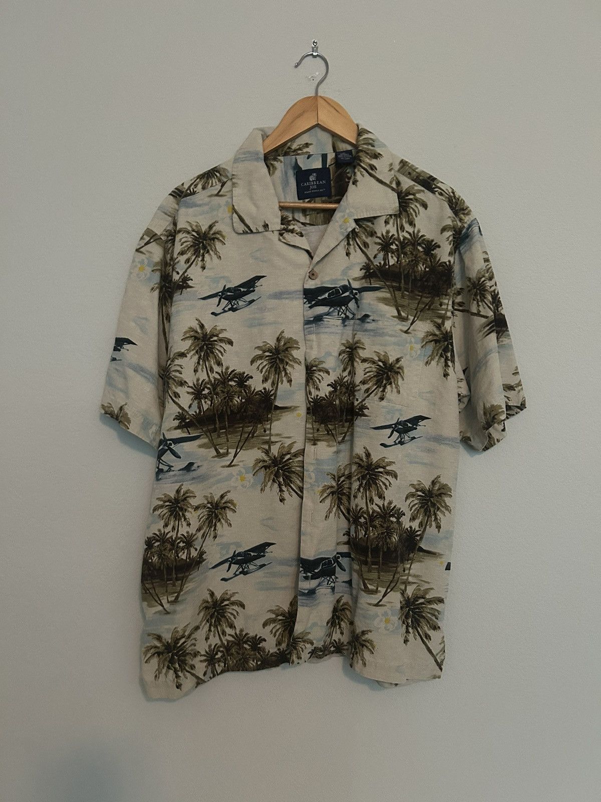 Caribbean Silk Hawaiian Shirt Size US XL / EU 56 / 4 - 1 Thumbnail
