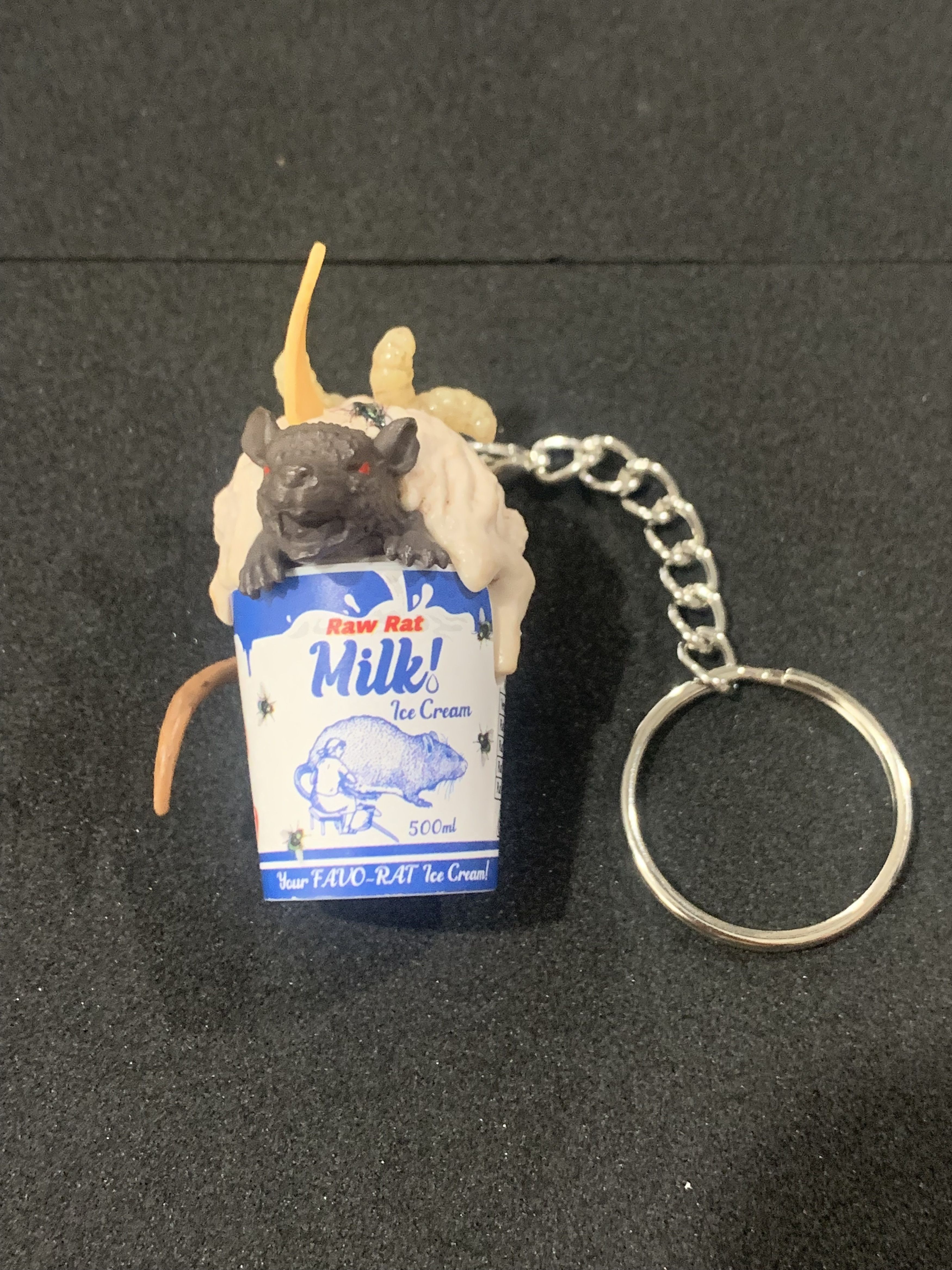 Other Gross Minis S2 Keychain - Raw Rat Milk Ice Cream Size ONE SIZE - 1 Thumbnail