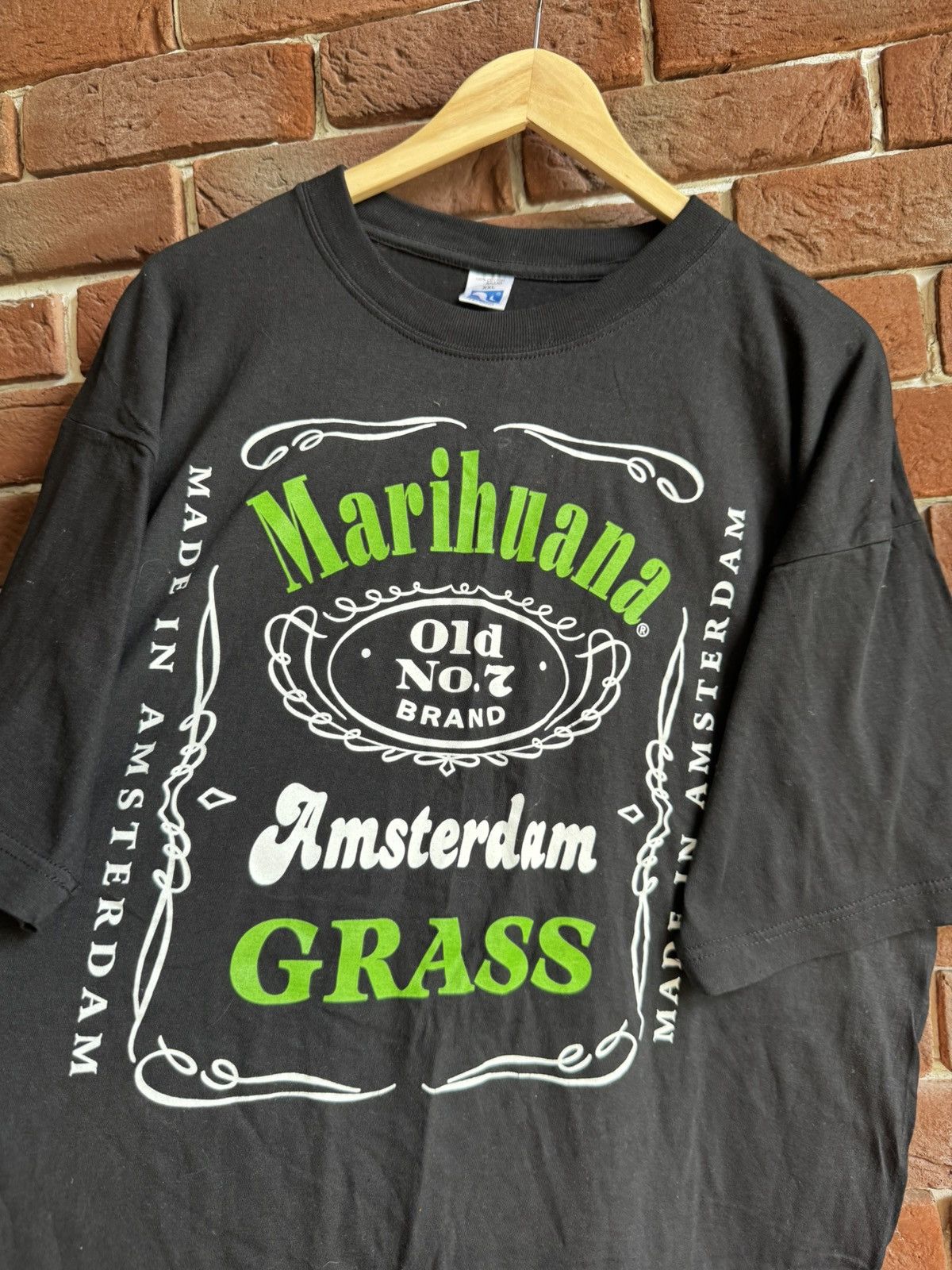 Vintage Vintage Marihuana Jack Daniels PARODY TEE marijuana cannabis Size US XL / EU 56 / 4 - 2 Thumbnail