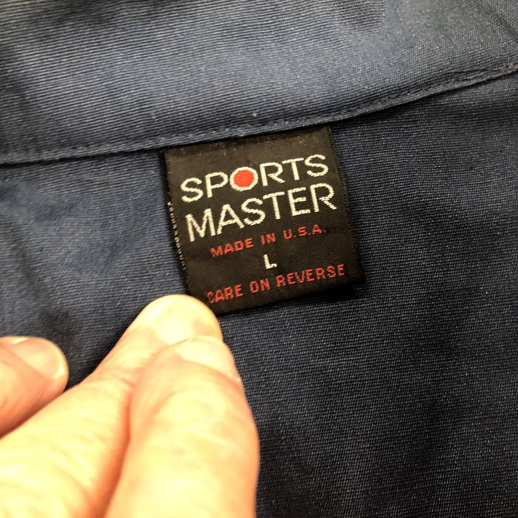 Vintage VINTAGE MANHASSET BAY YACHT CLUB JACKET Sports Master Jacket Men L Blue Embroidered Windbreaker Full Zip Size US L / EU 52-54 / 3 - 5 Thumbnail