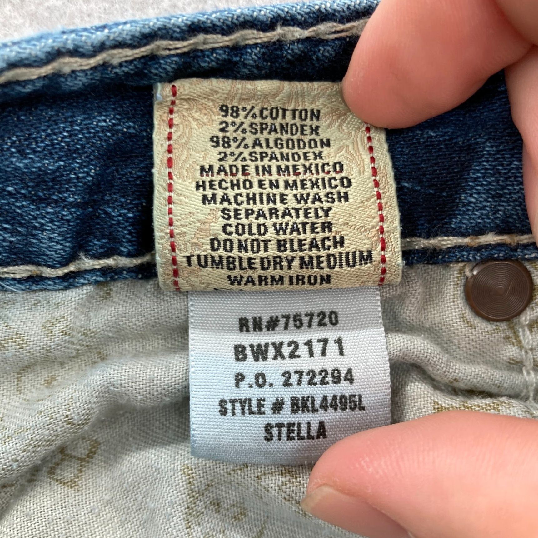 Vintage Buckle BKE Jeans Women's 27 Stella Boot Medium Blue Stretch Denim Grunge Western Size 27" / US 4 / IT 40 - 6 Thumbnail