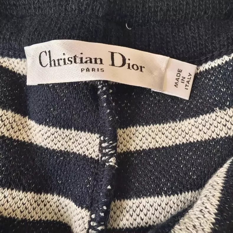 Dior Dior Blue White Striped Knit Shorts-2506 Size US 40 / EU 56 - 3 Thumbnail