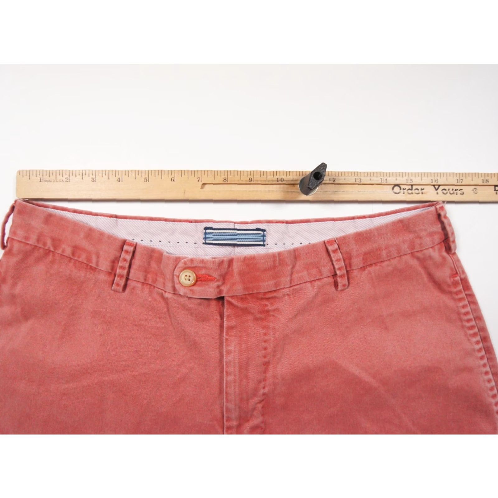 Peter Millar Peter Millar Chino Shorts 34" Pink Flat Front Casual Preppy Mens Size US 34 / EU 50 - 7 Thumbnail