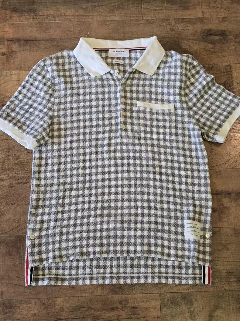Thom Browne Thom Browne Short Sleeve Polo Shirt Size US L / EU 52-54 / 3 - 1 Thumbnail