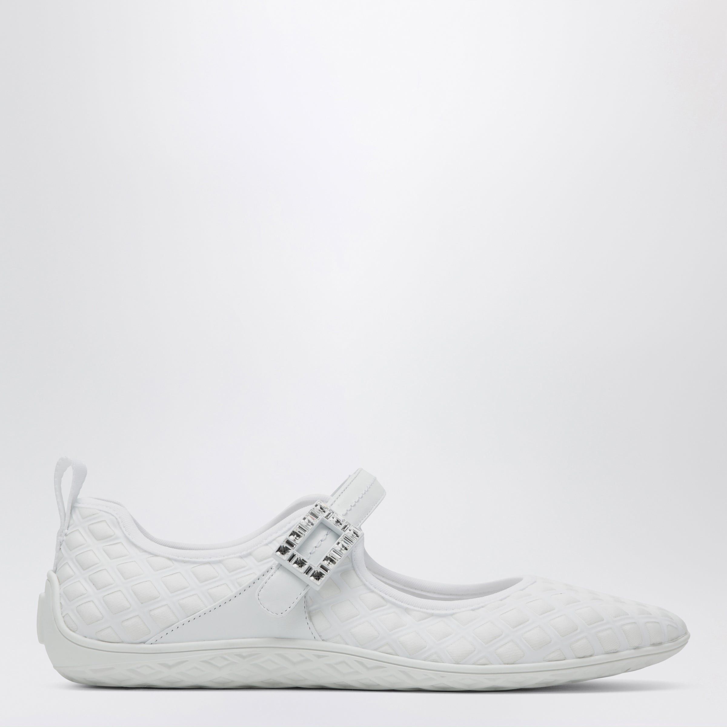 Roger Vivier Roger Vivier Viv Low Ballerina Flats With Fabric Strap In White Size US 6 / IT 36 - 1 Thumbnail