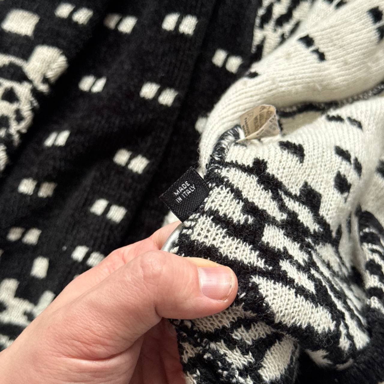 Dolce & Gabbana Dolce Gabbana Vintage Wool Abstract Knitted Sweater Cardigan Size L / US 10 / IT 46 - 8 Thumbnail