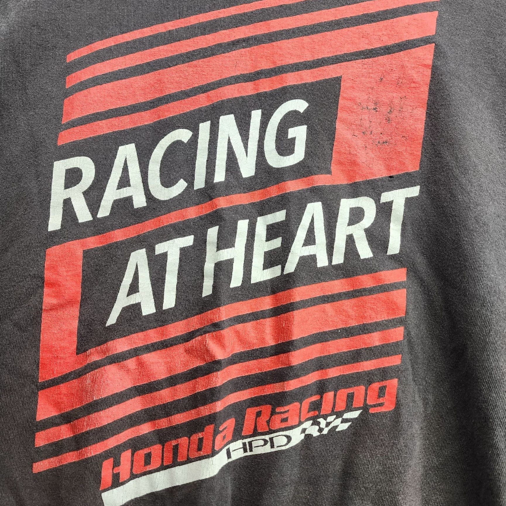 Honda **At Heart Shirt Honda Racing HPD Large Distressed Black** User: **Racing At Heart Honda HPD Large Black Distressed** Size US L / EU 52-54 / 3 - 2 Thumbnail