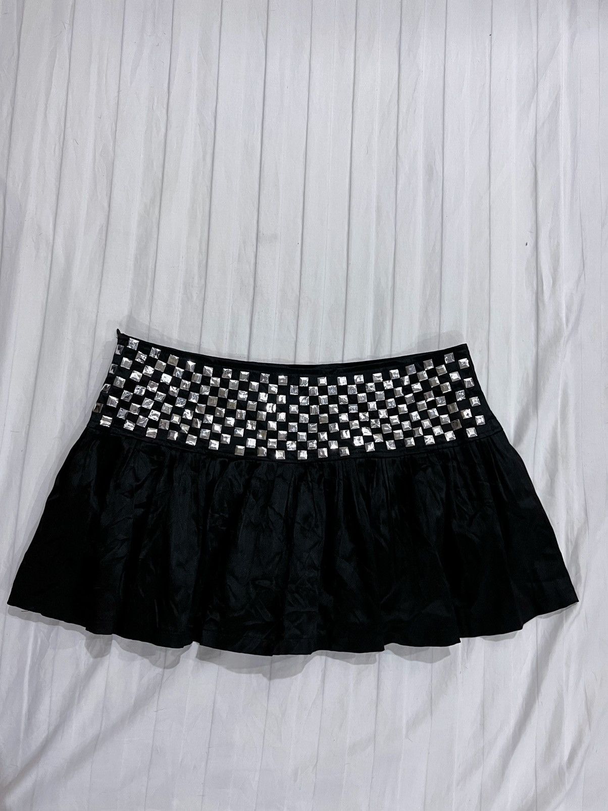 Japanese Brand Long Da pleated stud mini skirt 🖤🧛🏻‍♀️ Size 28" / US 6 / IT 42 - 9 Thumbnail