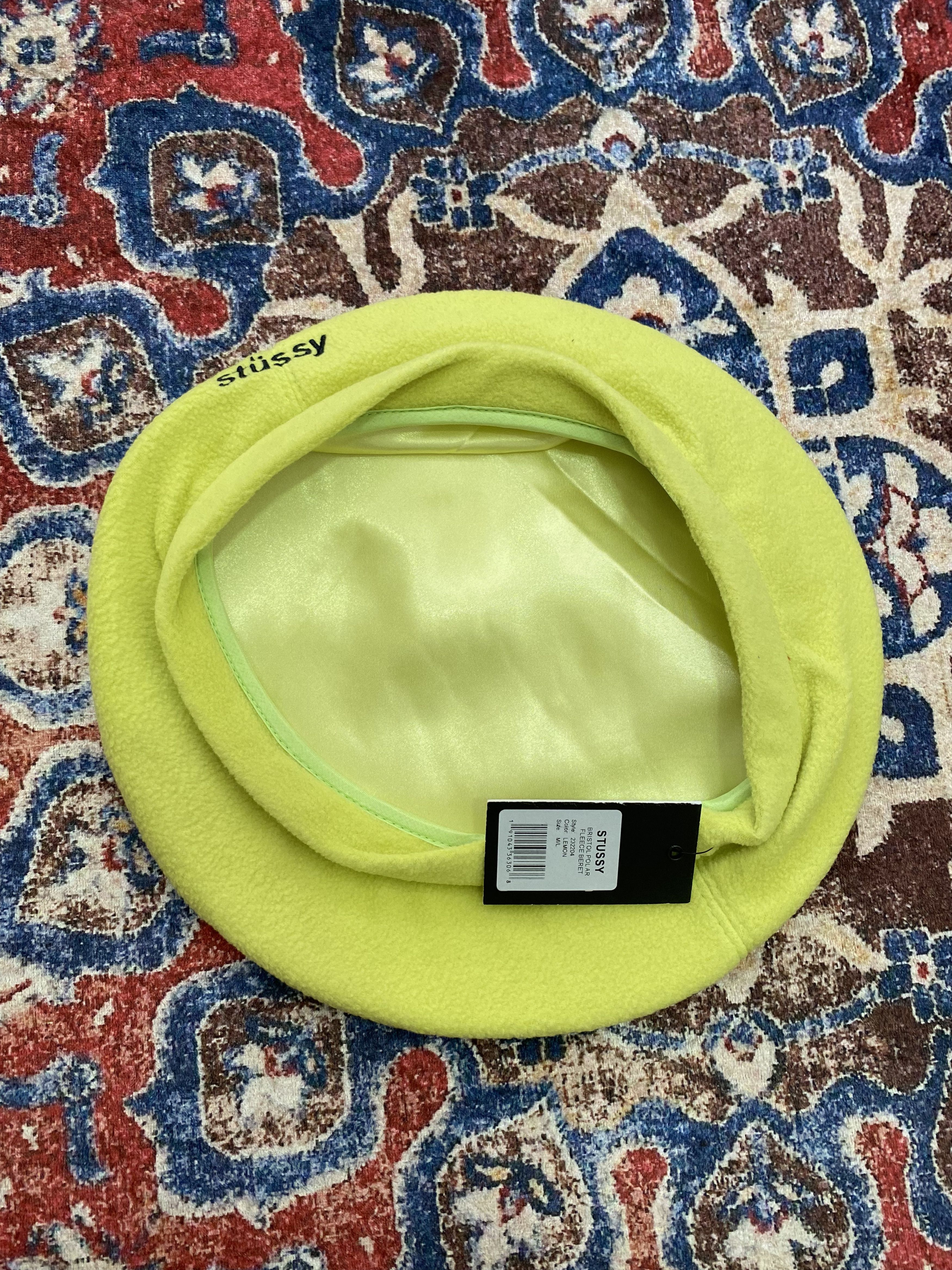 Stussy Stussy Bristol Polar Fleece Beret - Lemon Size ONE SIZE - 6 Thumbnail
