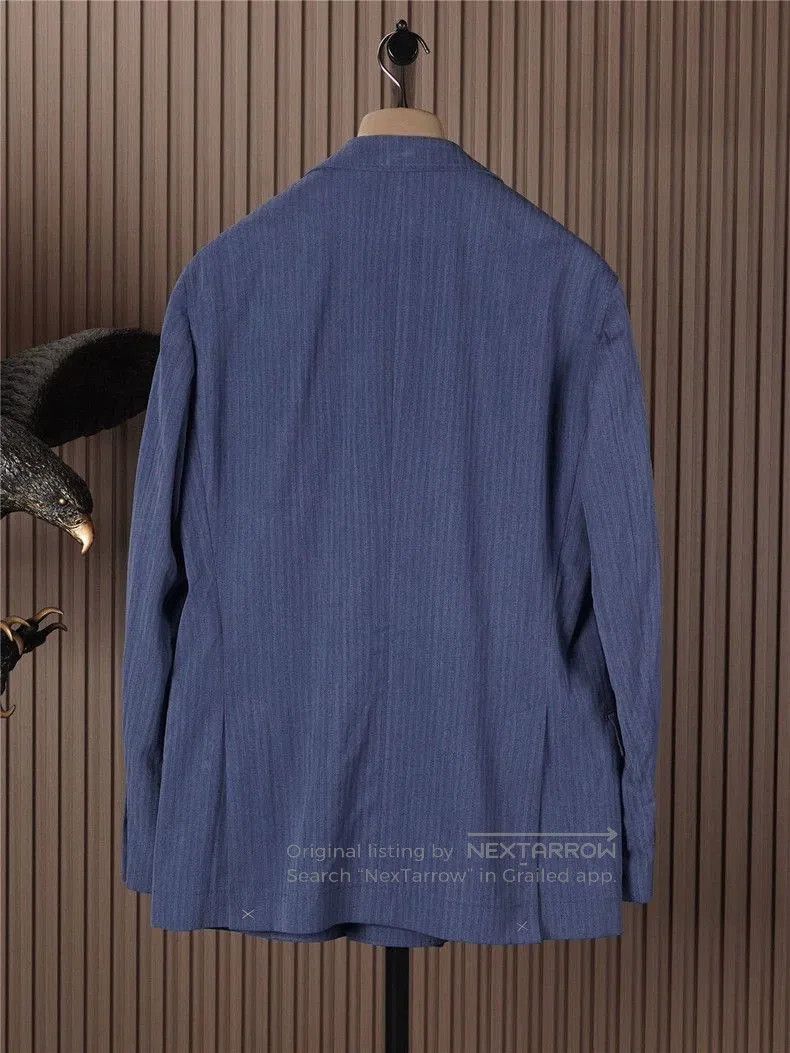 Brunello Cucinelli Brunello Cucinelli Silk Cotton Blazer. Size US L / EU 52-54 / 3 - 3 Thumbnail